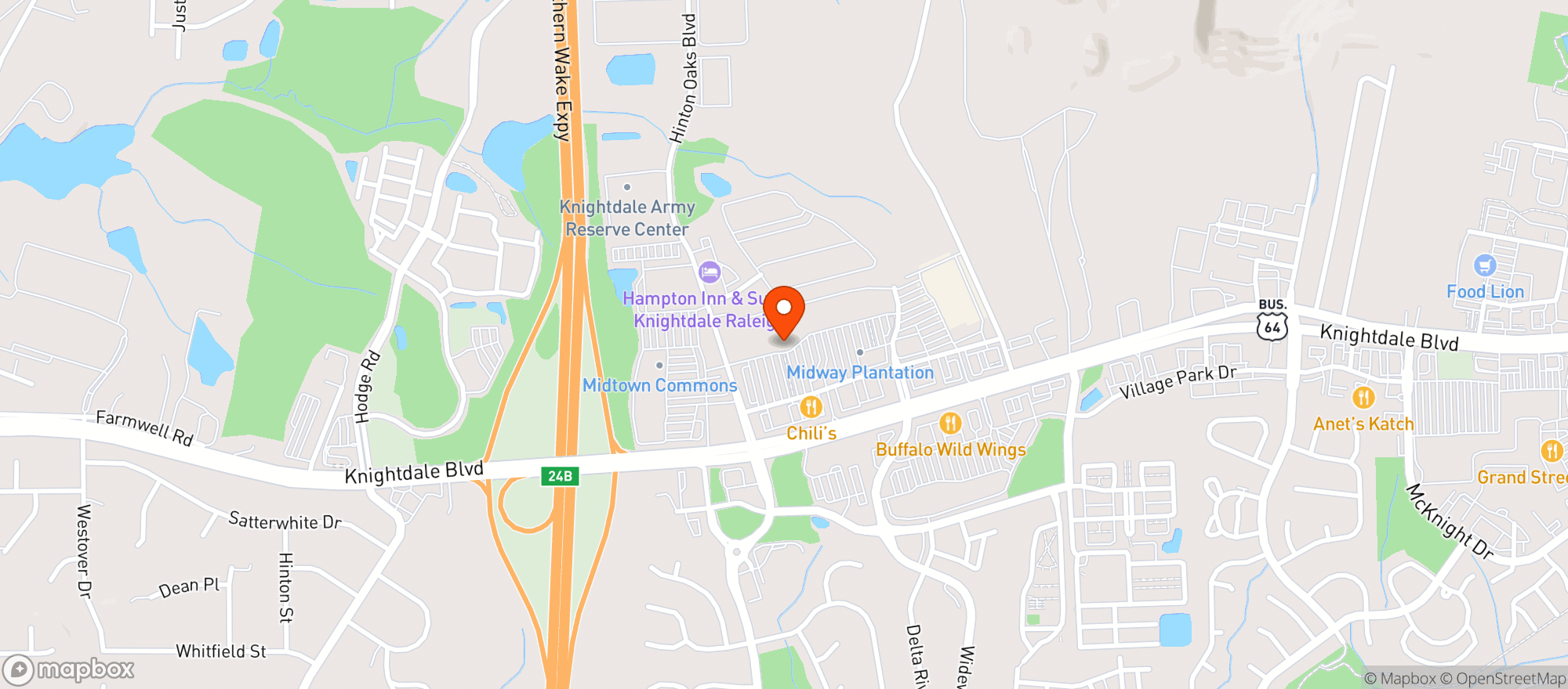 Map showing Target