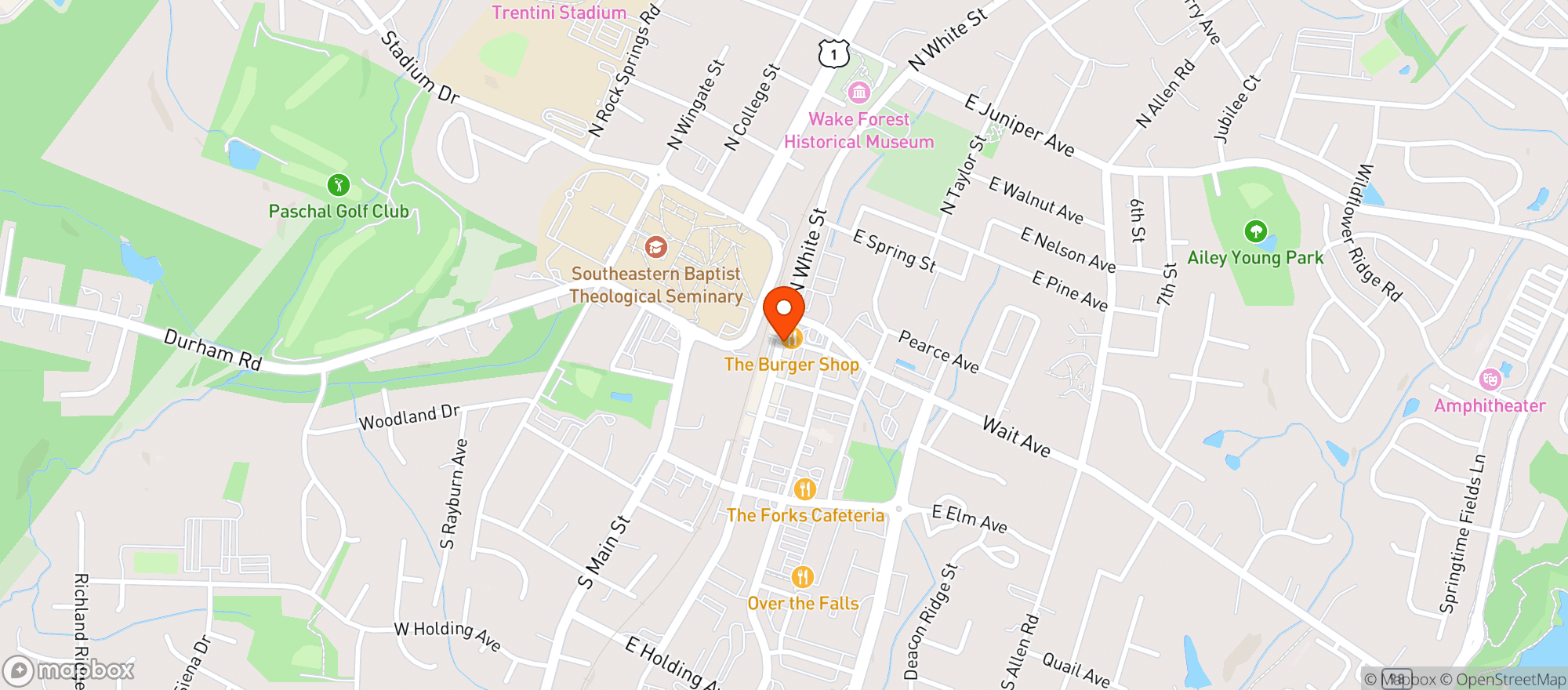 Map showing White Street Tobacco and Vape