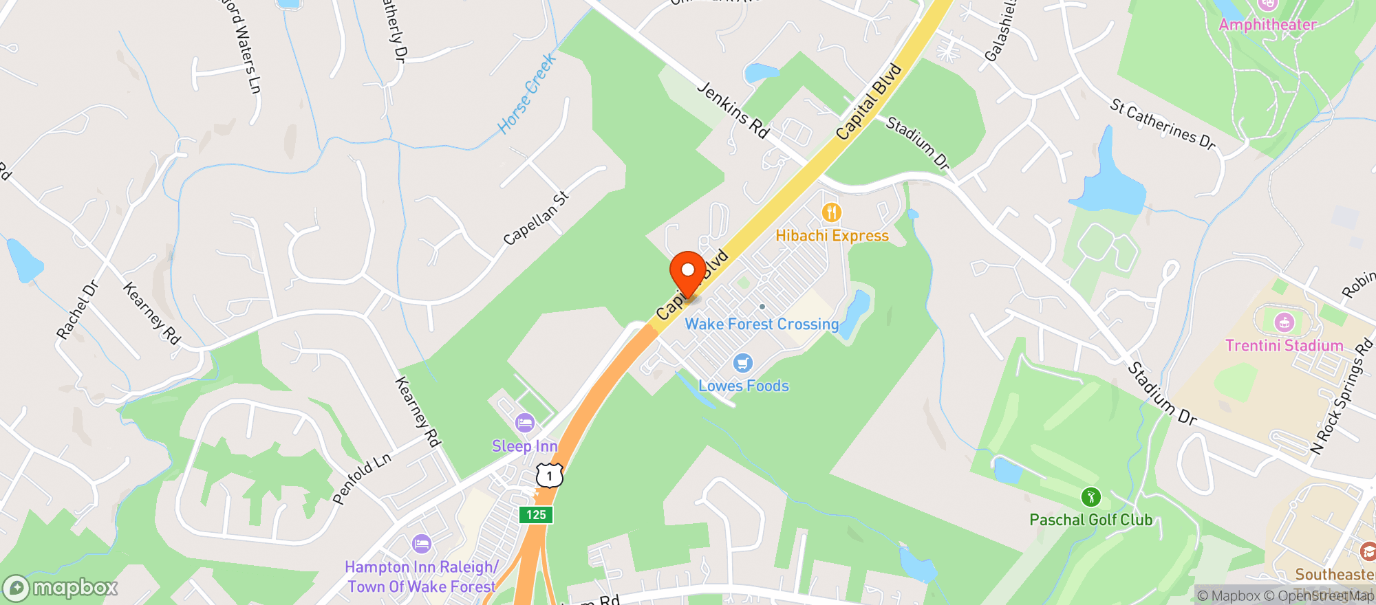 Map showing Don Julio Mexican Cantina