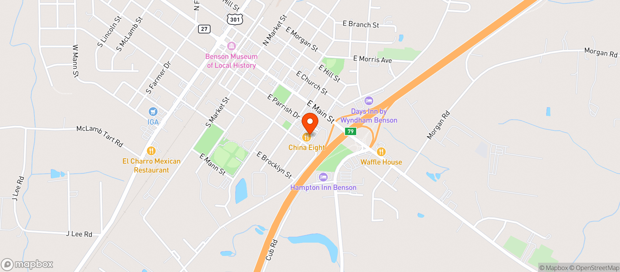 Map showing Food Lion