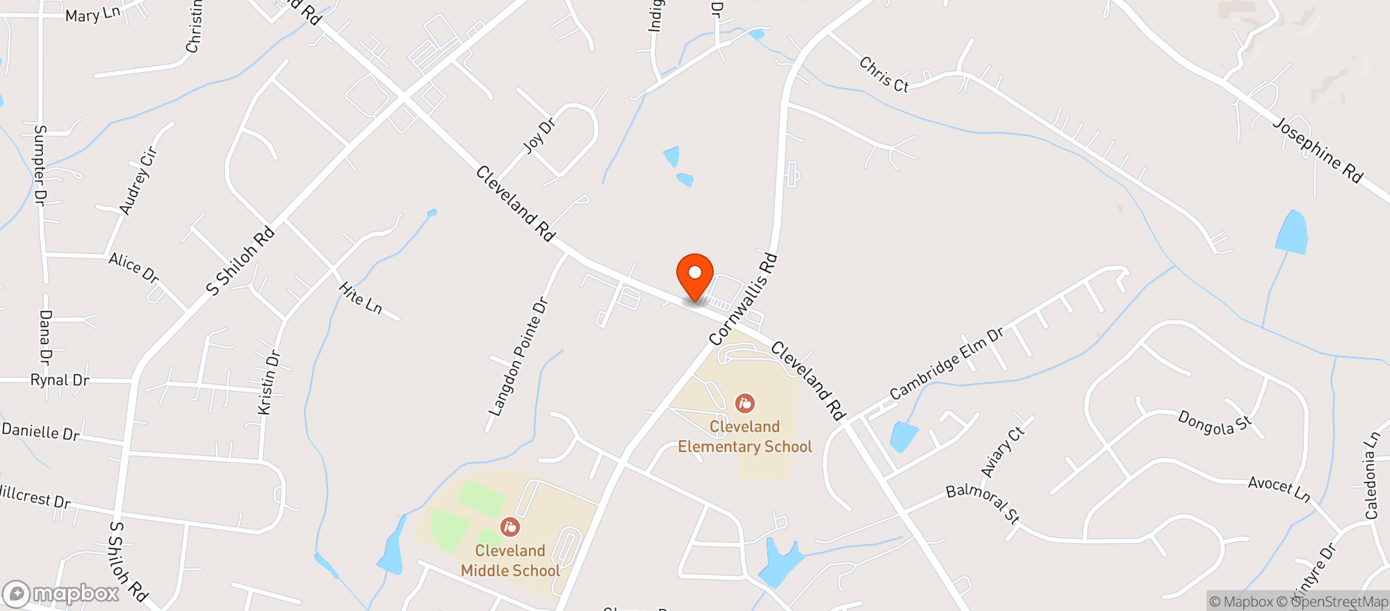 Map showing Handy Mart #4764