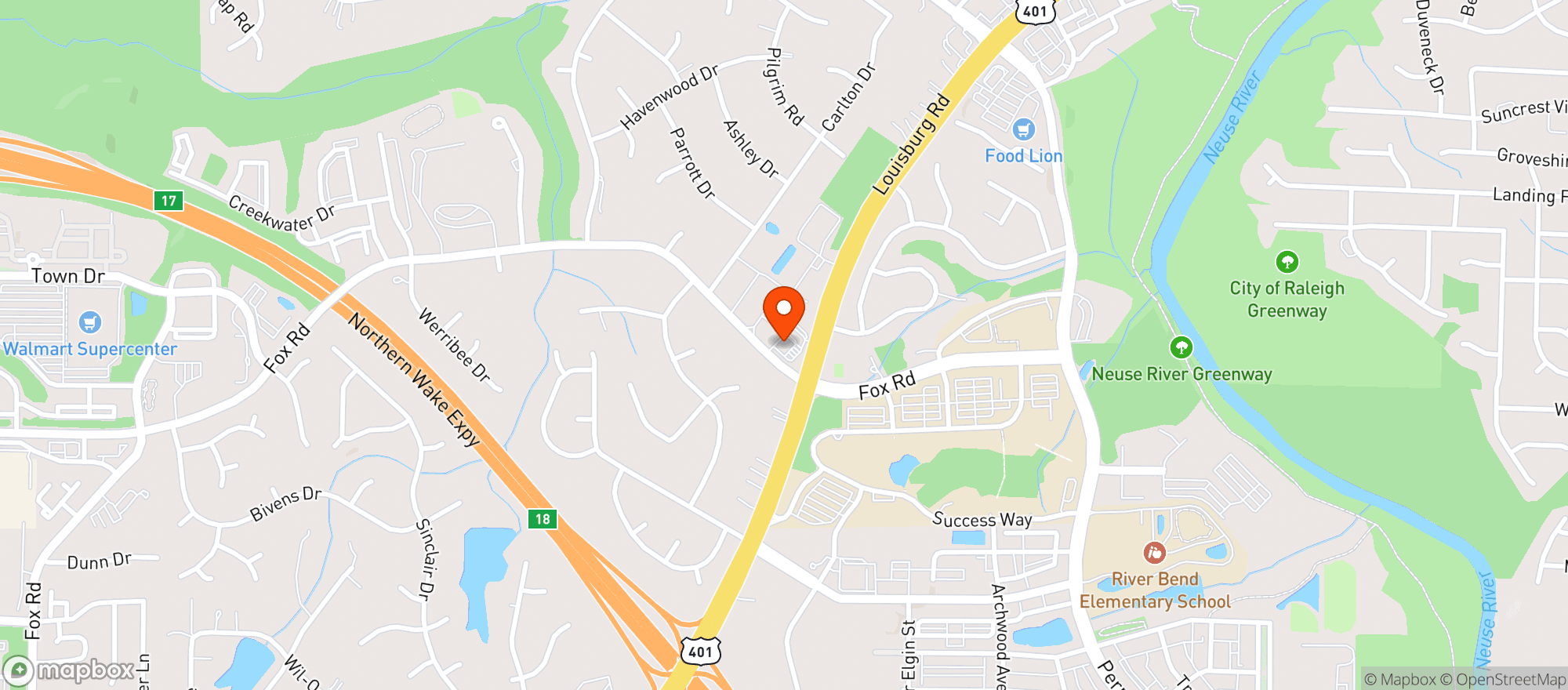 Map showing Team Beverage