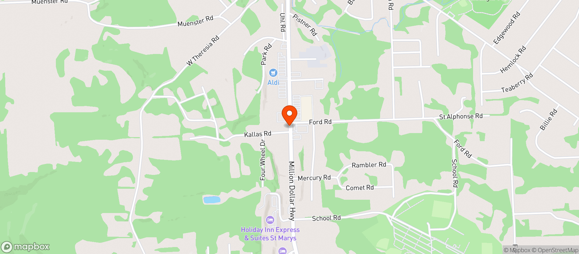 Map showing ST MARYS BEVERAGE