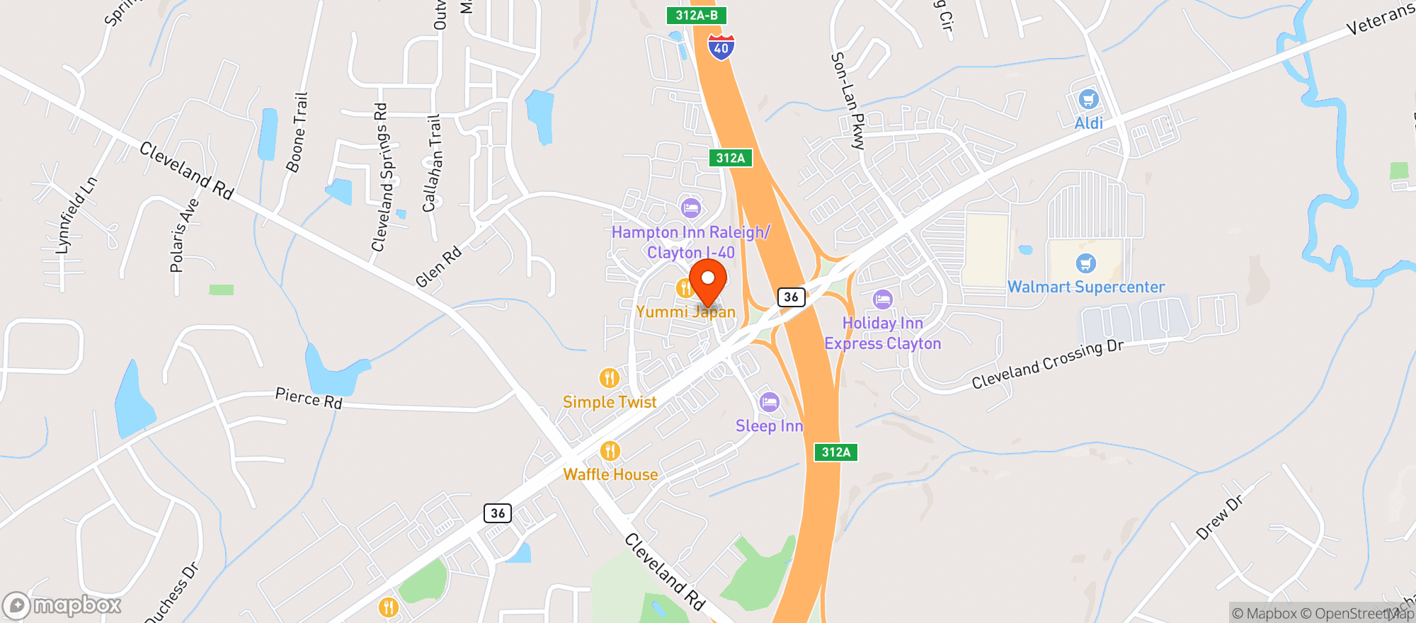 Map showing Food Lion