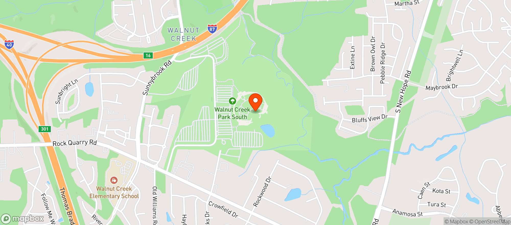 Map showing COASTAL CU MUSIC PARK