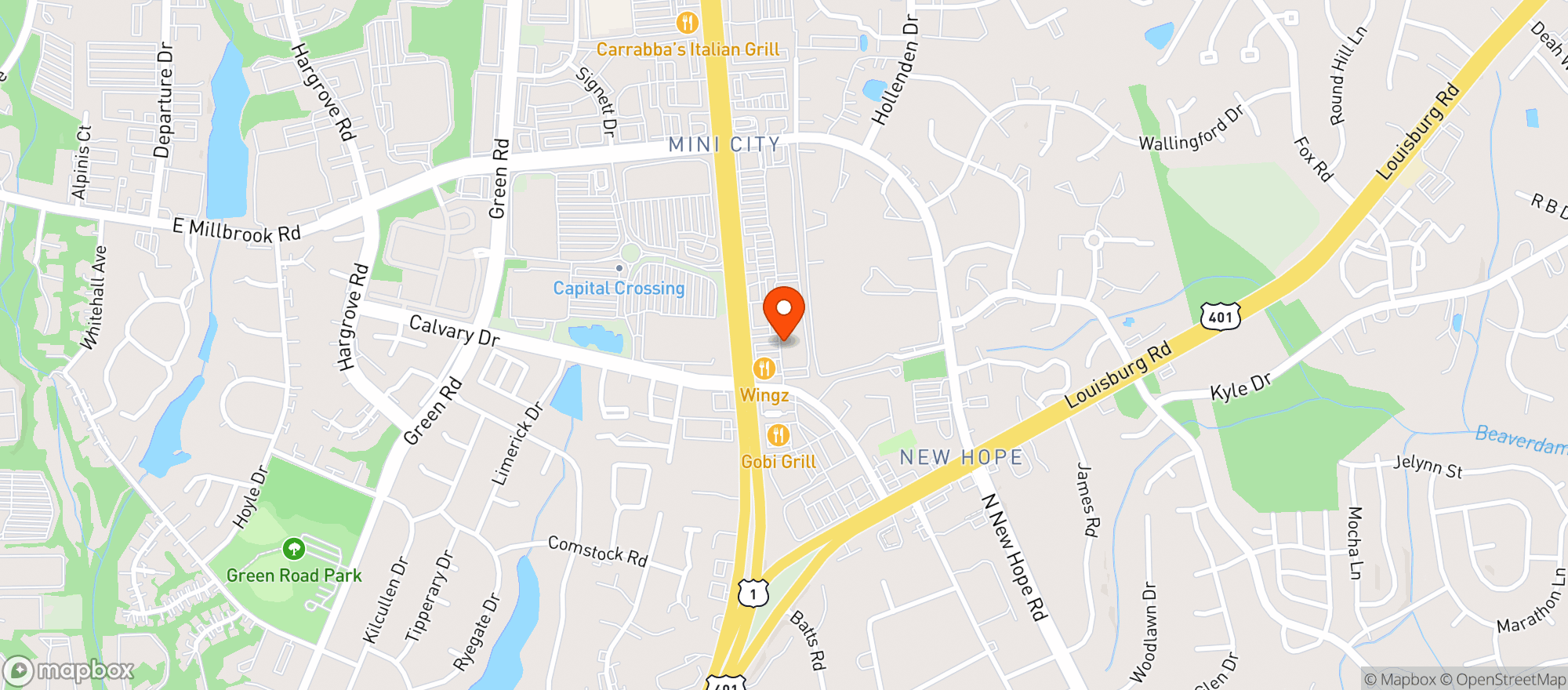 Map showing Food Lion #247