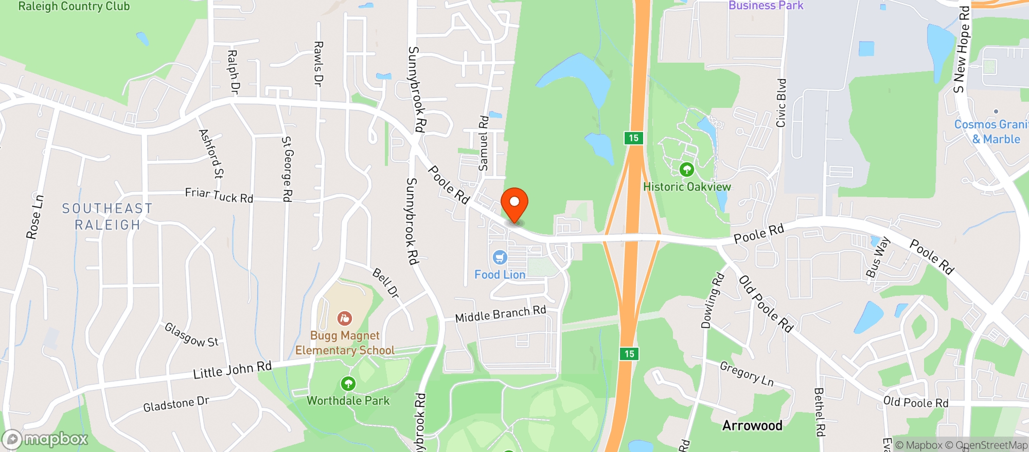Map showing Food Lion