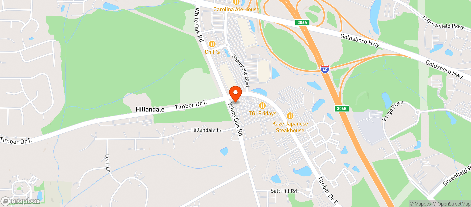 Map showing Target Store