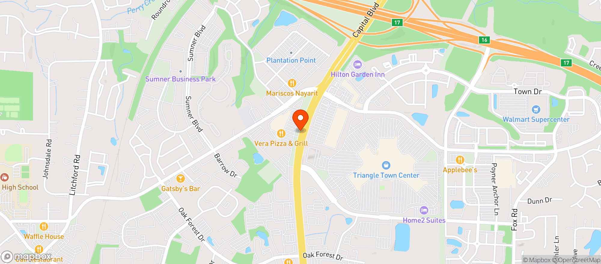 Map showing Total Wine & More