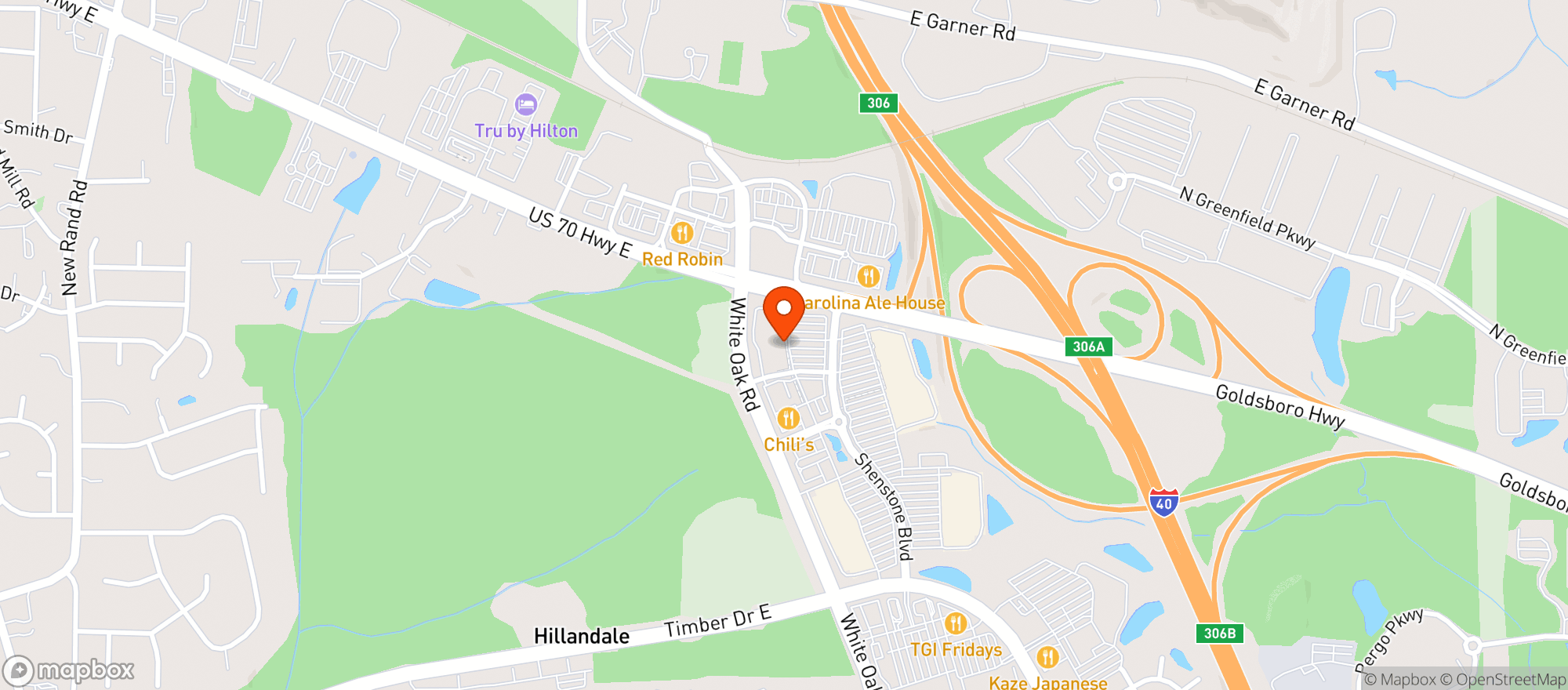 Map showing Gnc - 7286 - White Oak Crossing
