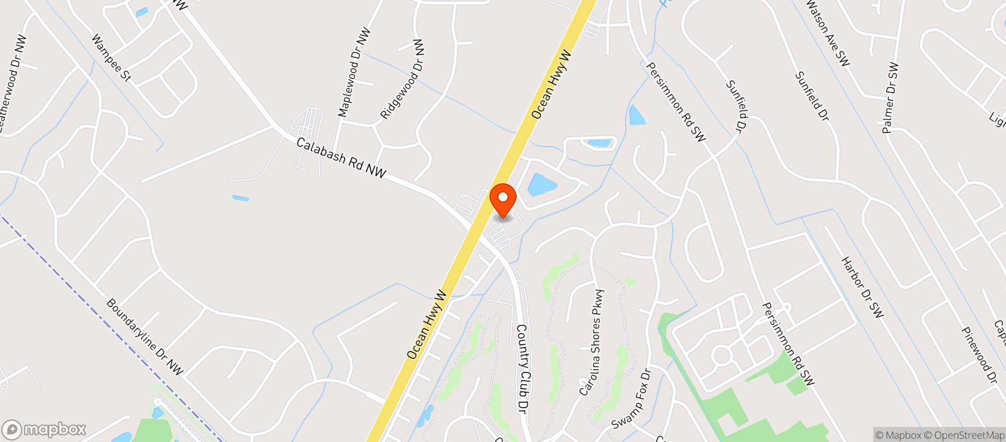 Map showing Christophers Pizza