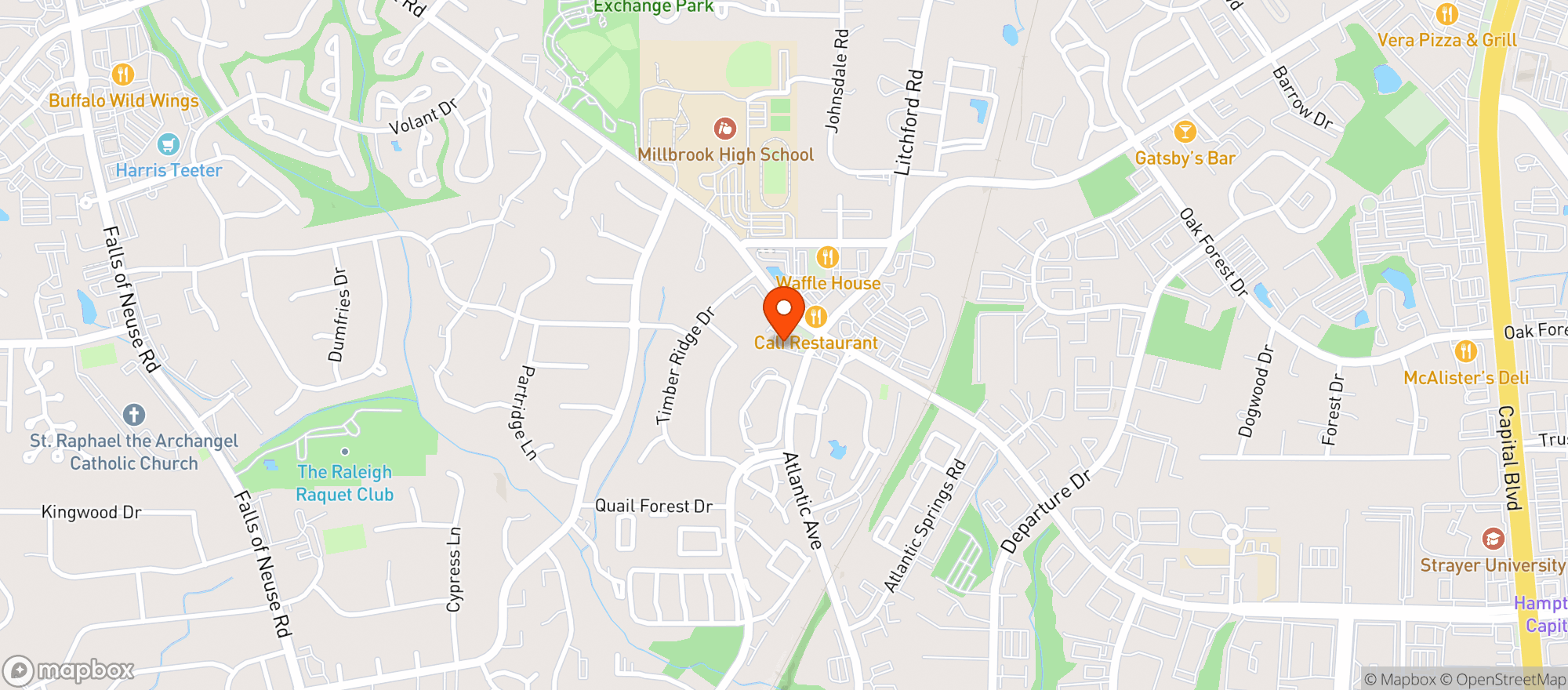 Map showing Cvs