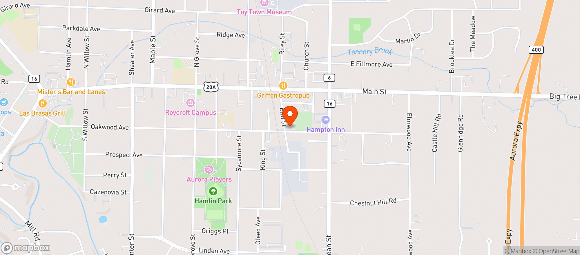 Map showing The General Riley House