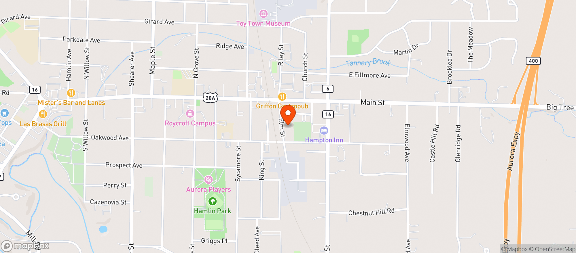 Map showing Left Coast Taco