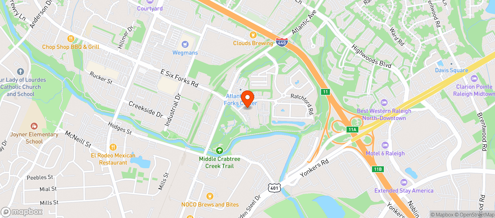 Map showing Pourworks