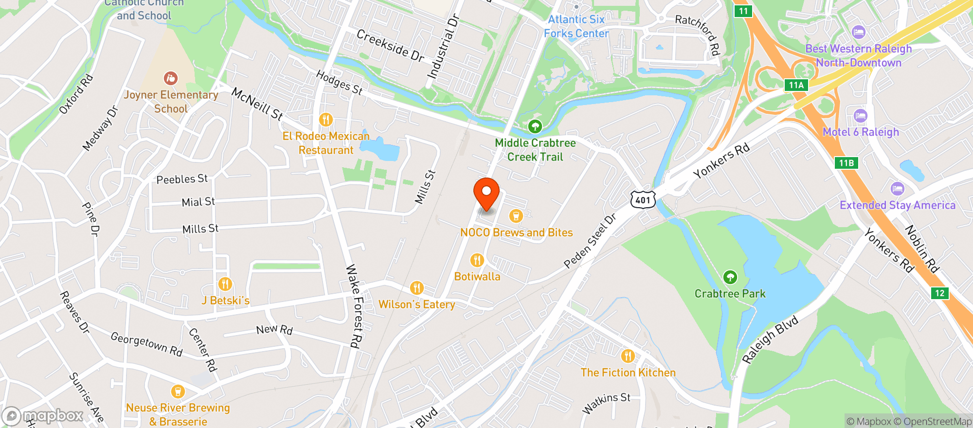 Map showing Cannonball Music Hall