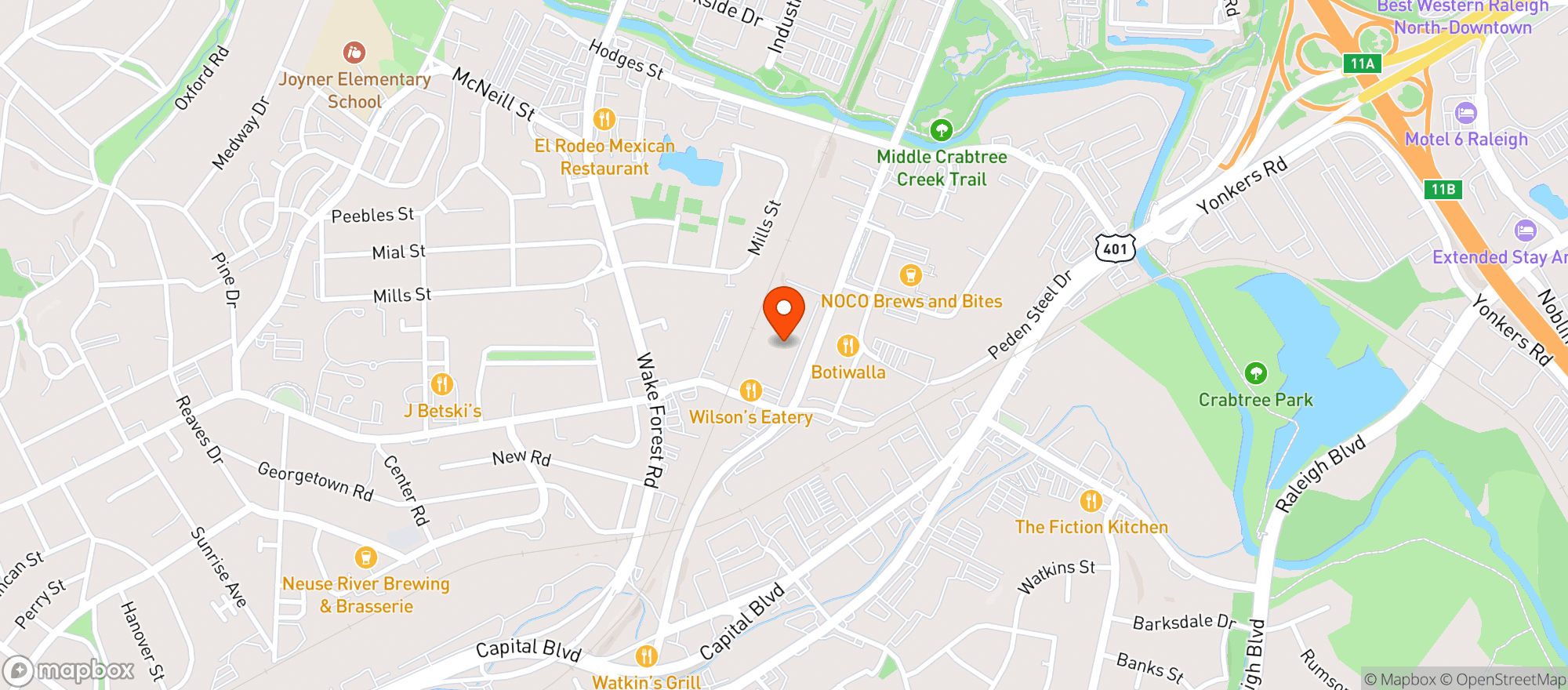 Map showing Hummingbird