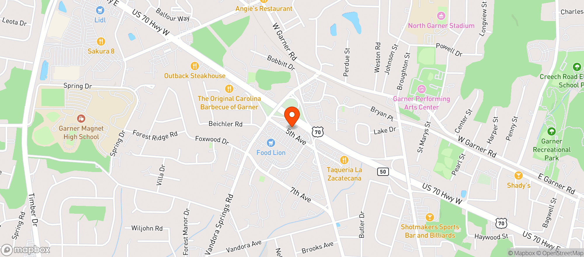 Map showing Beerdedlady