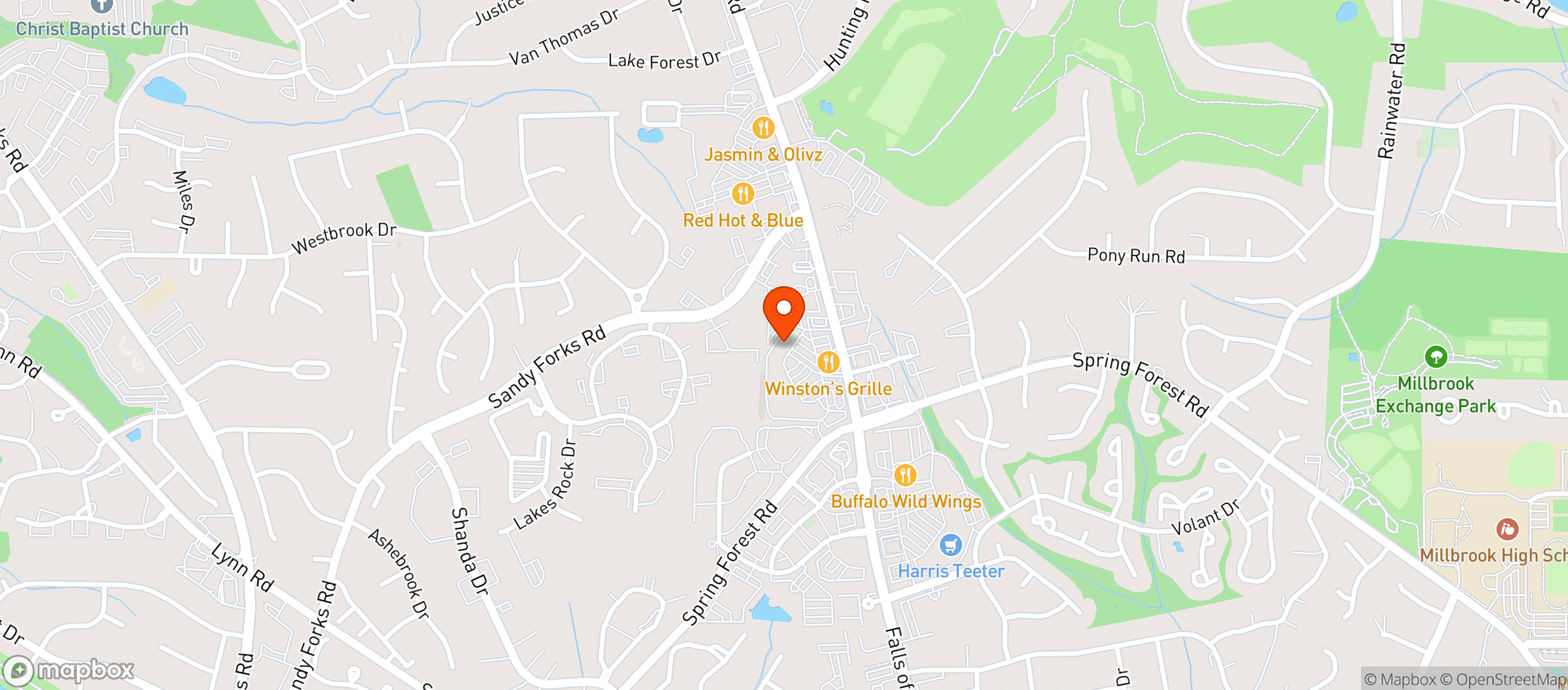 Map showing The Fresh Market (Falls Village)