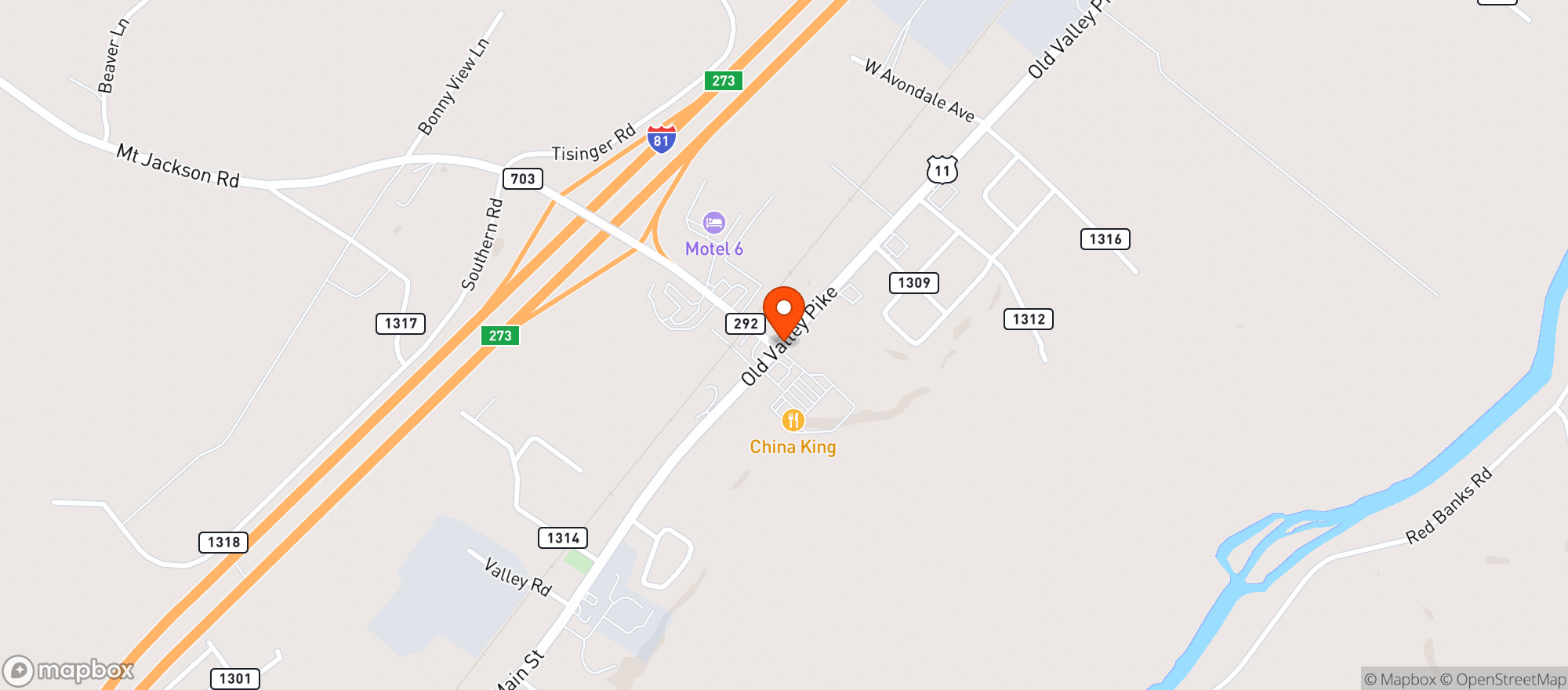 Map showing Food Lion