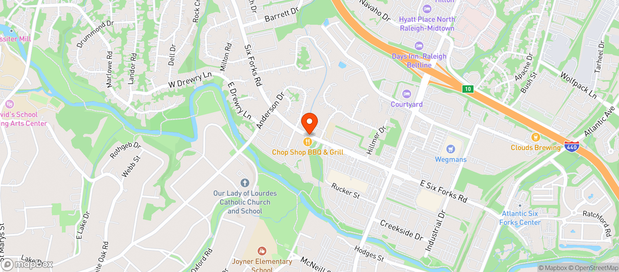 Map showing Rose Mart