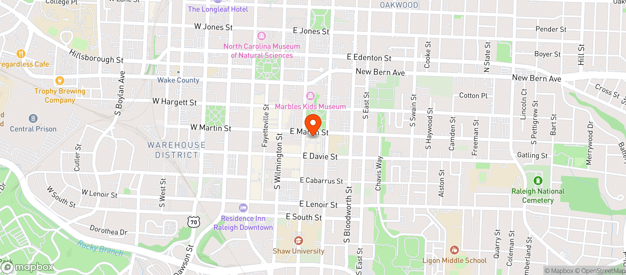 Map showing Market Hall