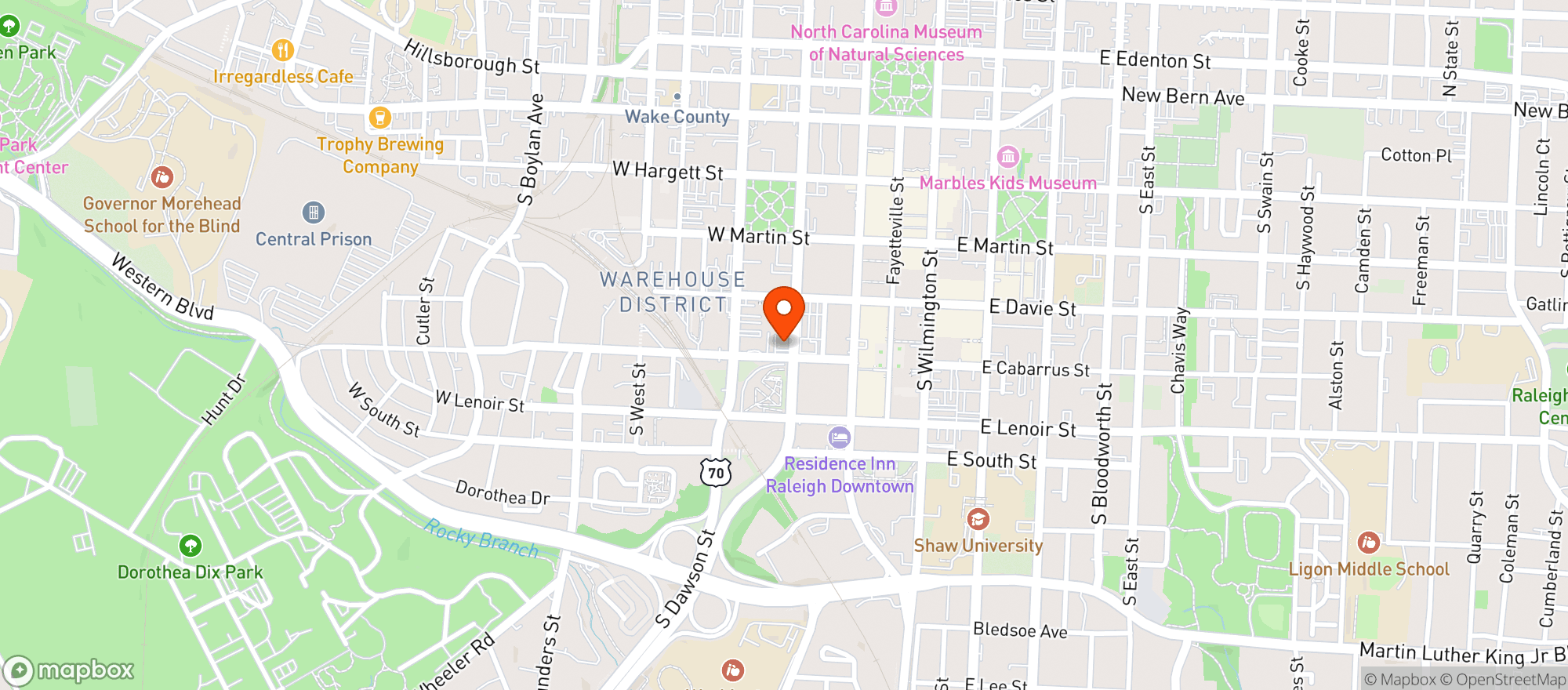 Map showing Pooles