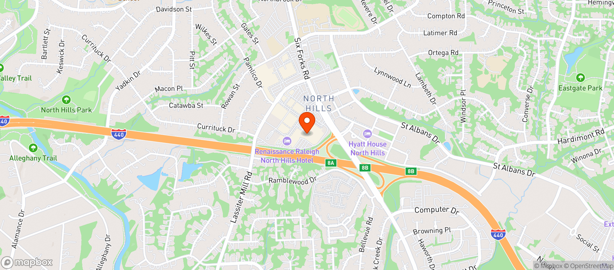 Map showing Target Store