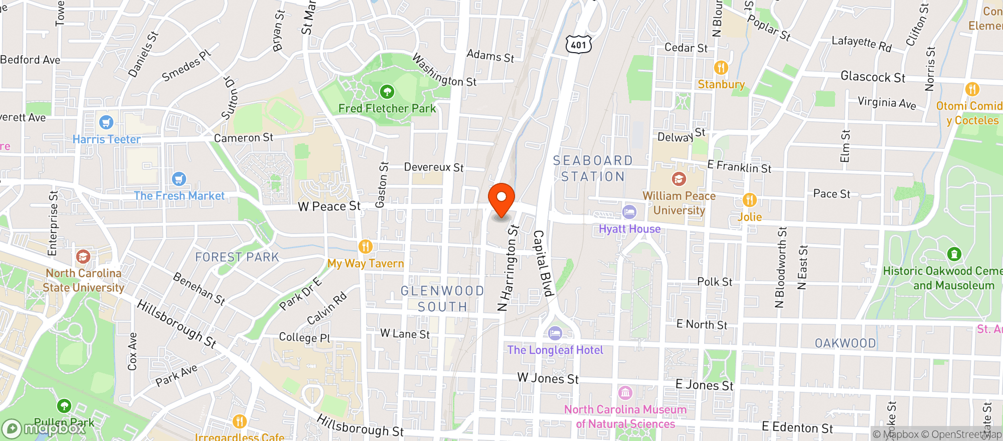 Map showing Publix