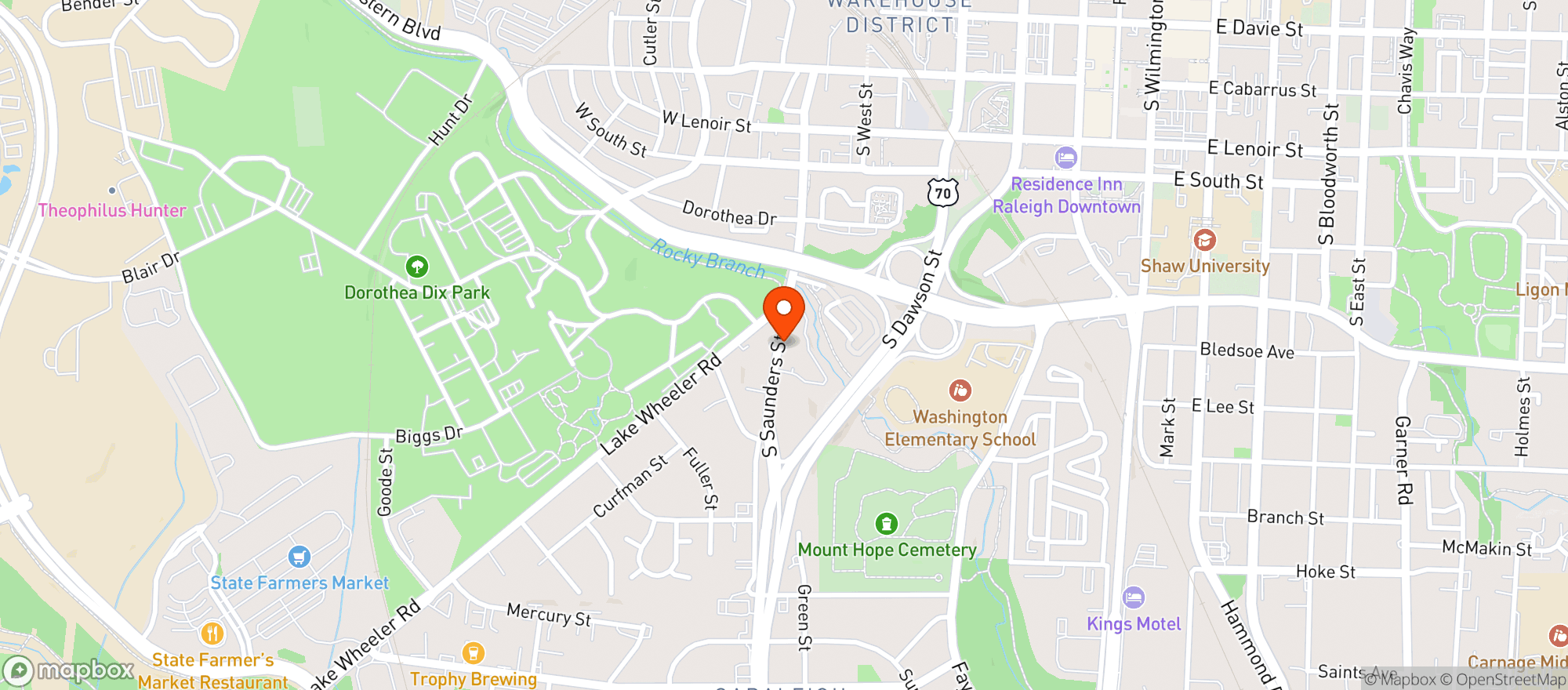 Map showing Campo Taco Co