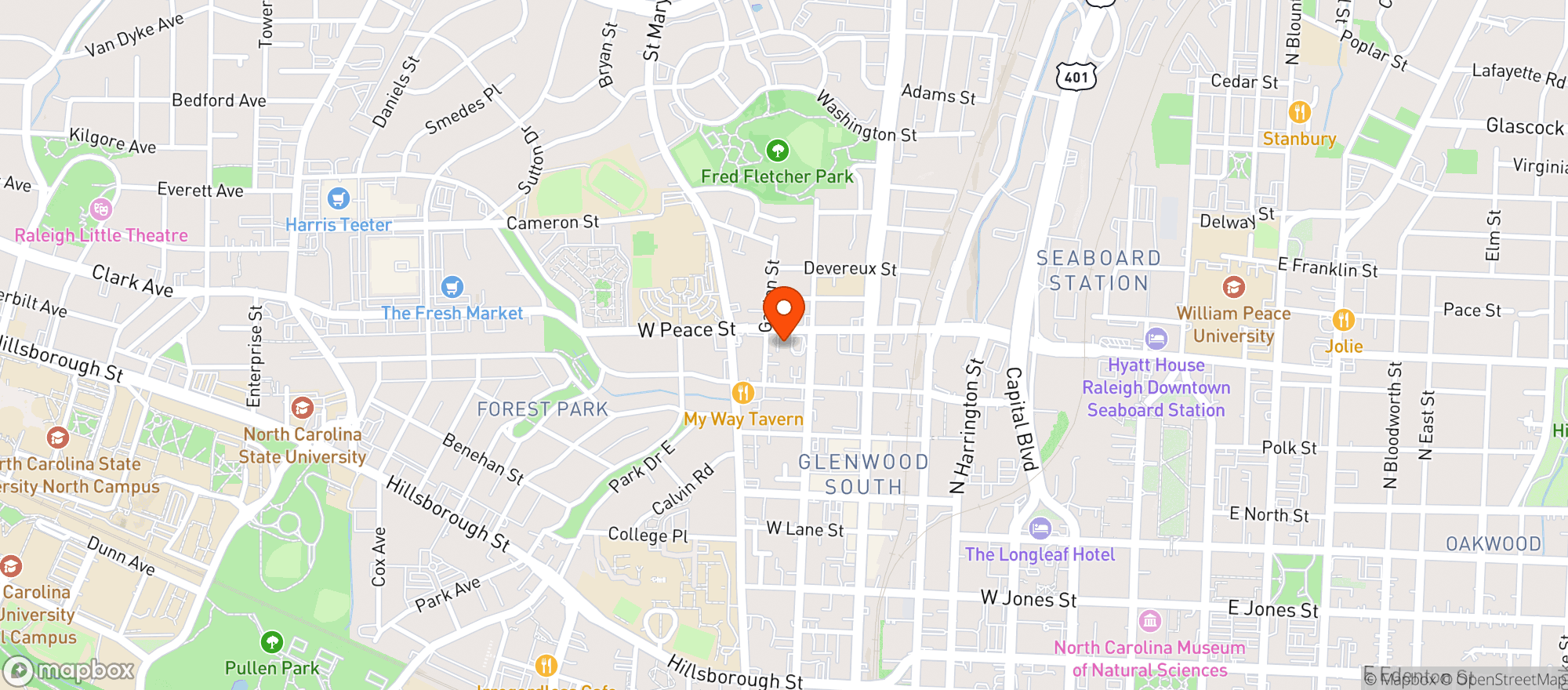 Map showing 1 Stop Market