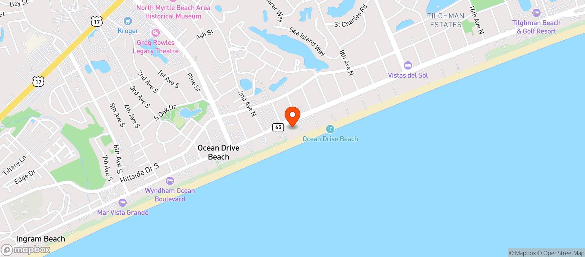 Map showing AVISTA