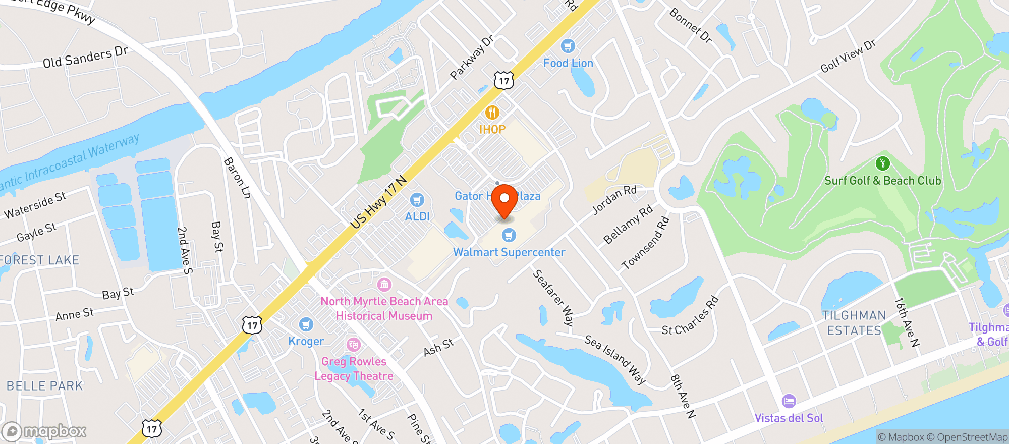 Map showing Walmart Supercenter #5087