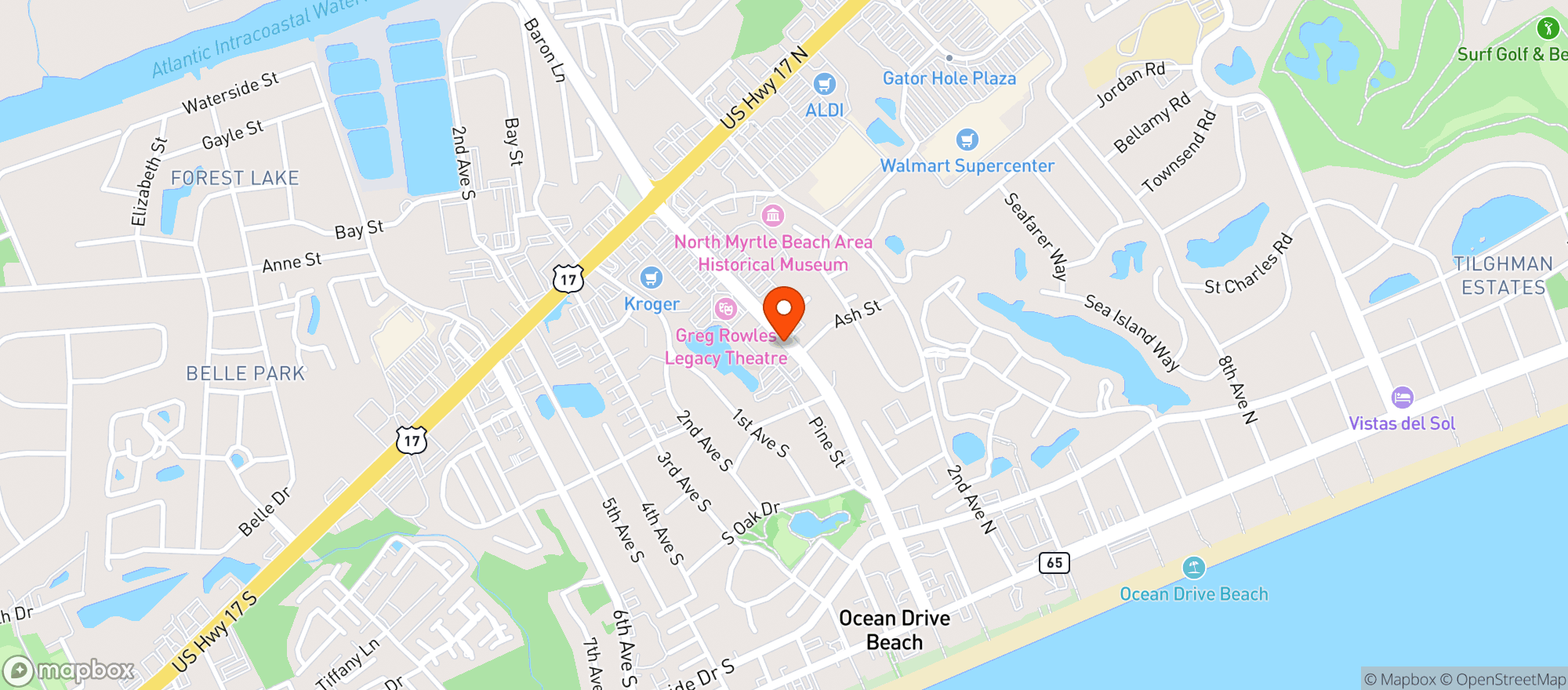 Map showing Odori Japanese Steakhouse