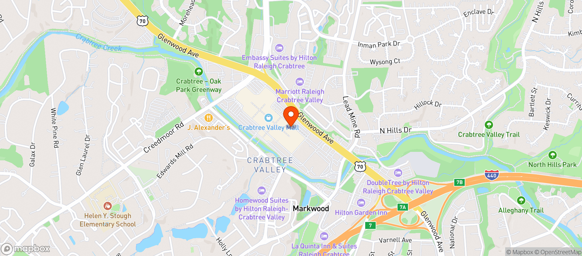 Map showing Cheesecake Factory #67