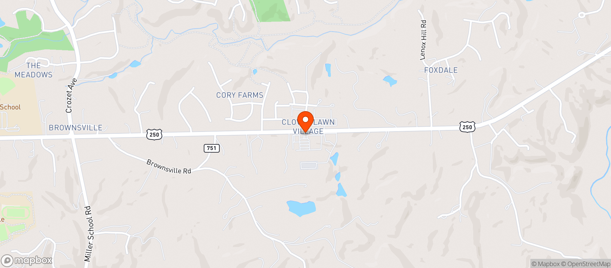 Map showing Harris Teeter