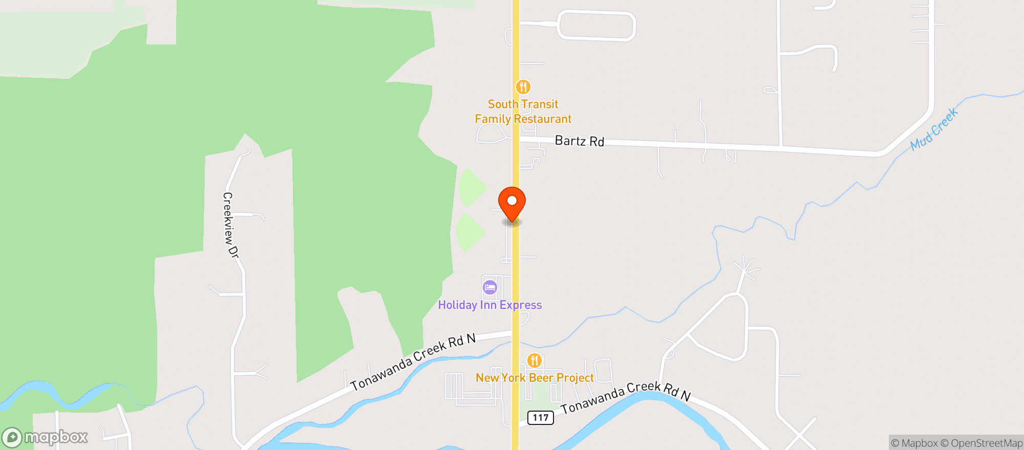Map showing GRAND BEVERAGE CENTER