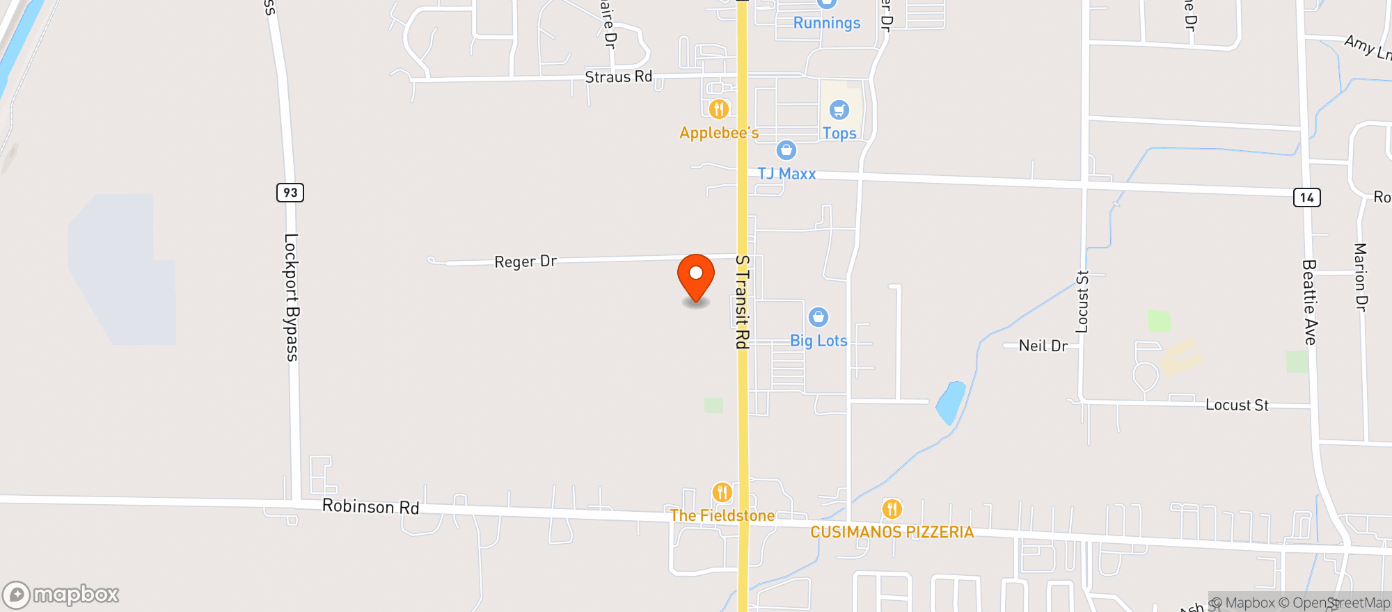 Map showing Wine & Liquor Outlet- Lockport