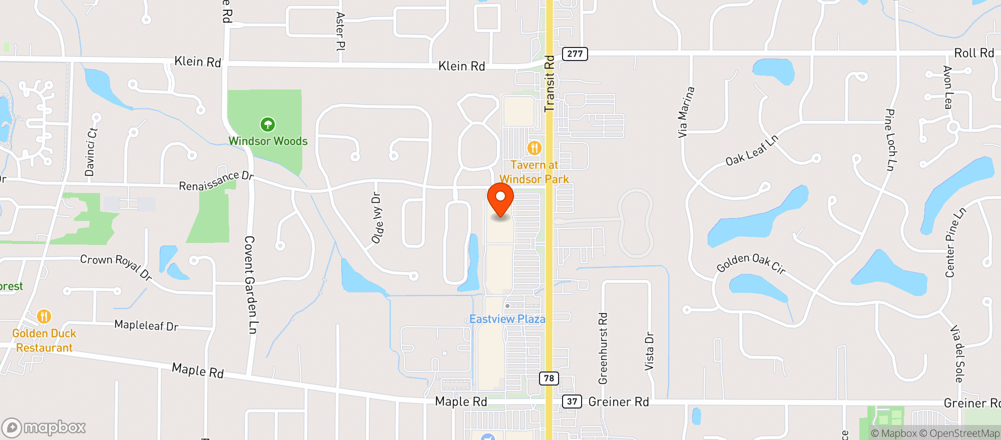 Map showing Target