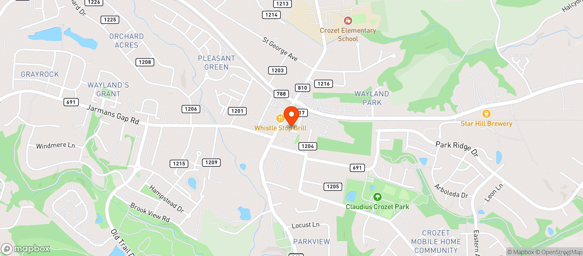 Map showing Smoked Kitchen And Tap