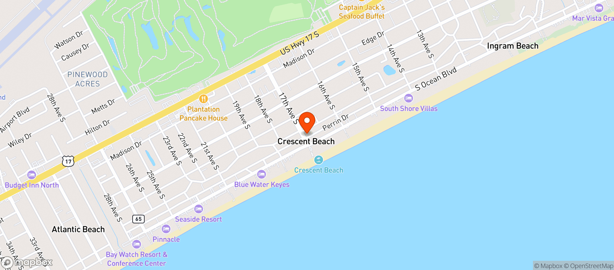 Map showing Mini Mart 17 (Myr)
