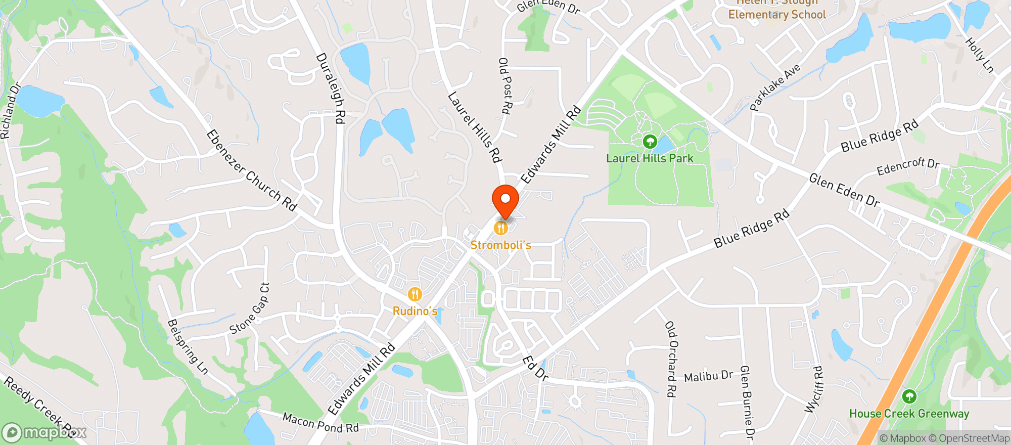 Map showing Trek Cbd - Raleigh - B