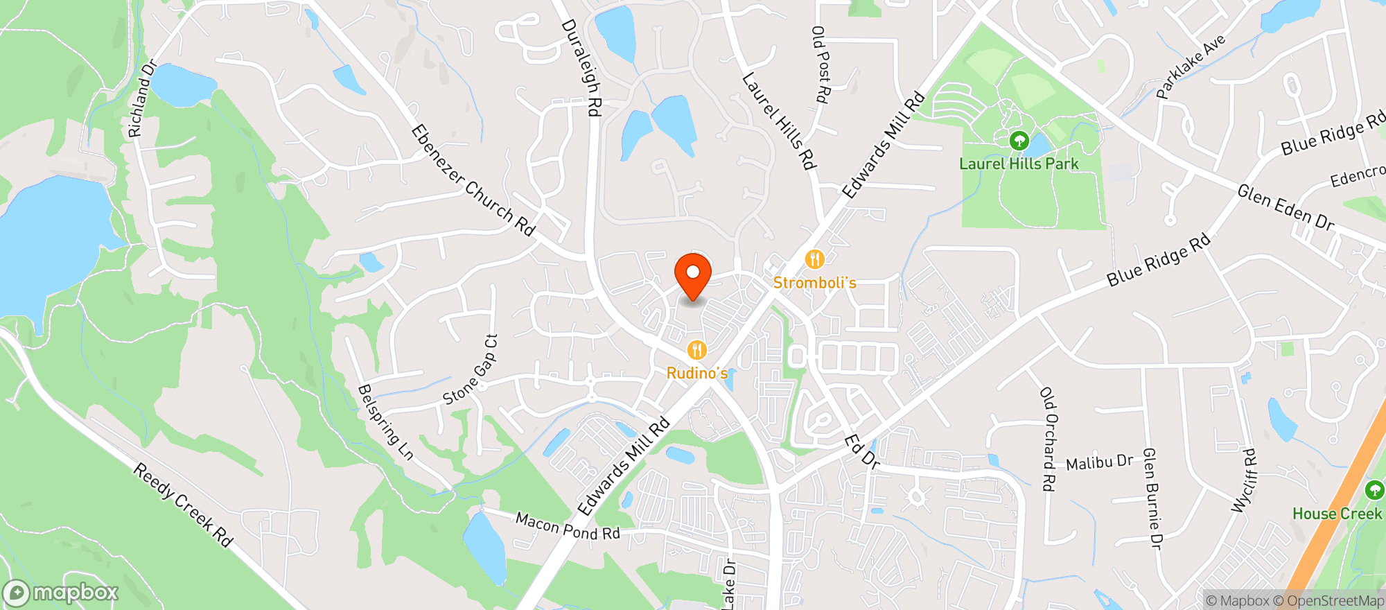 Map showing Harris Teeter