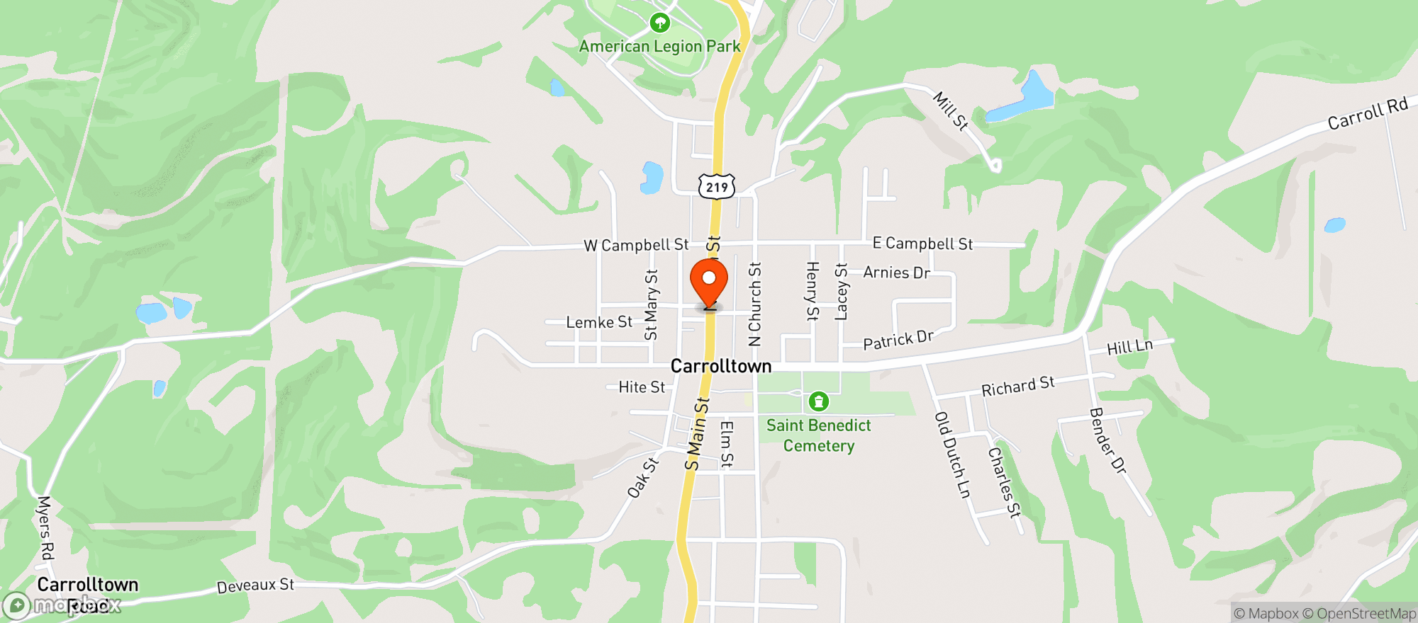 Map showing Irwin Distributing