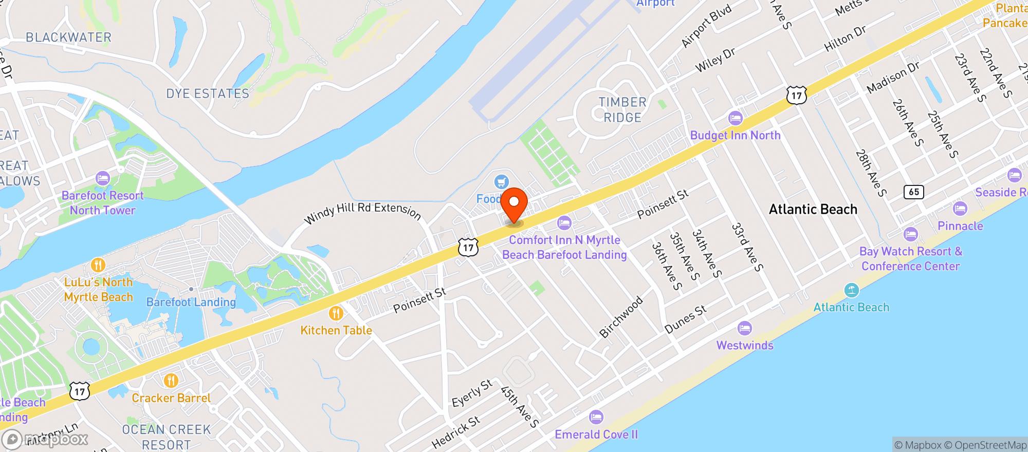 Map showing FOOD LION