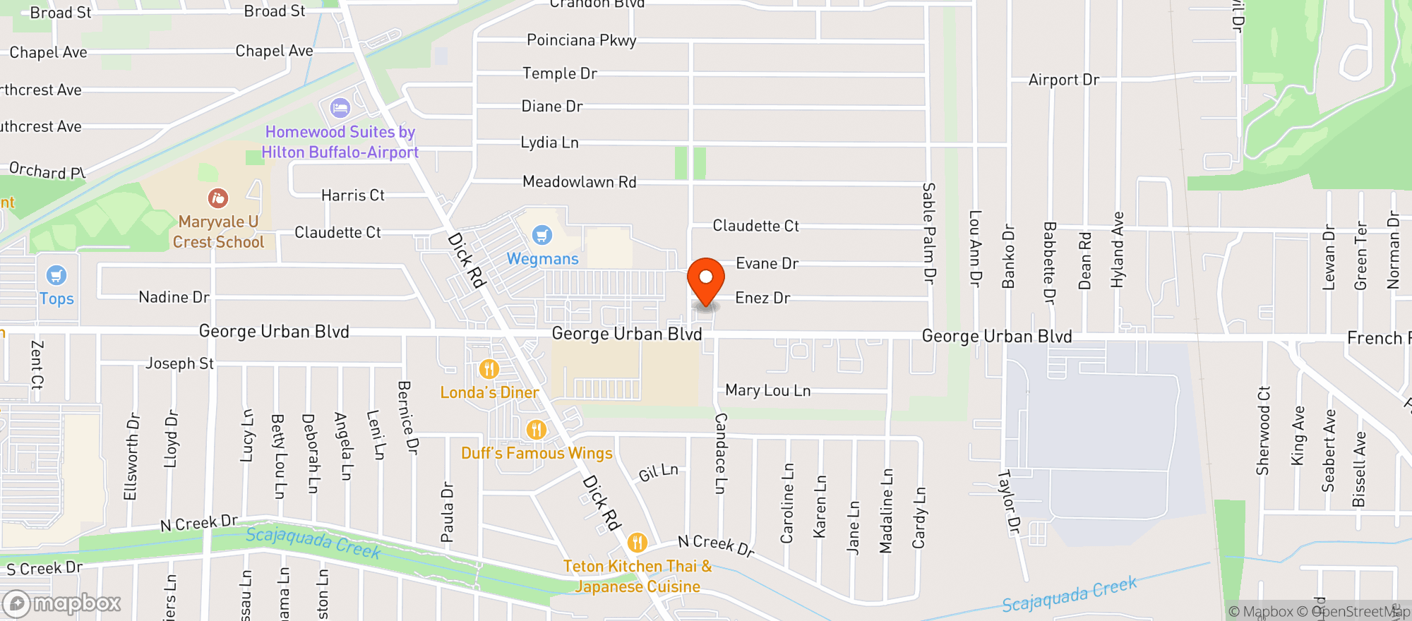 Map showing Outlet Liquor
