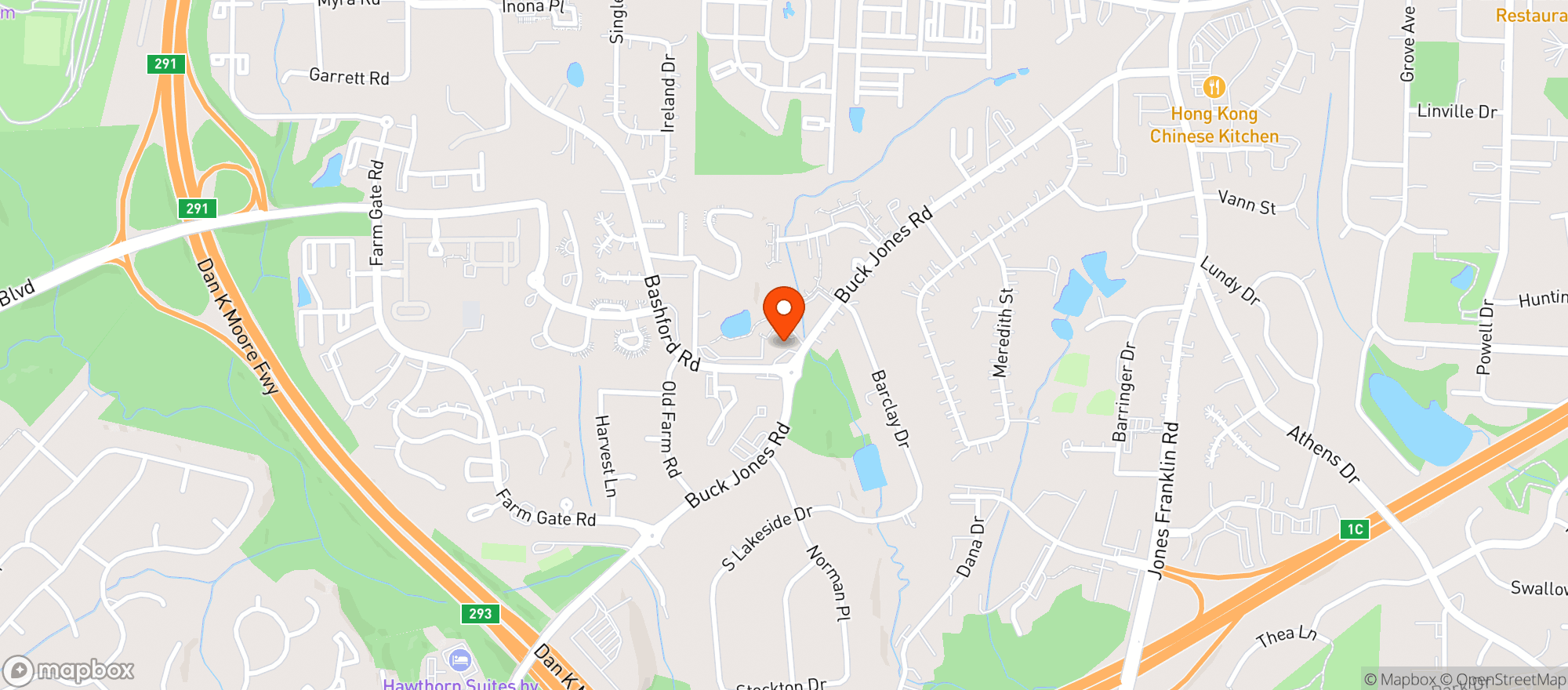 Map showing Little Sue Mini Mart
