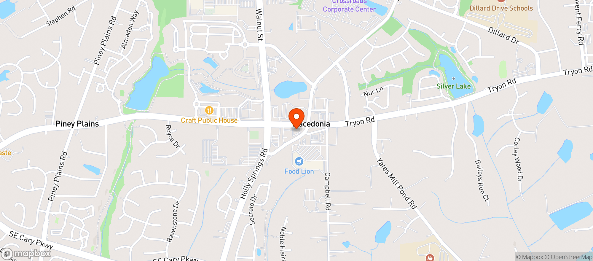 Map showing Circle K 2720823 (tryon)