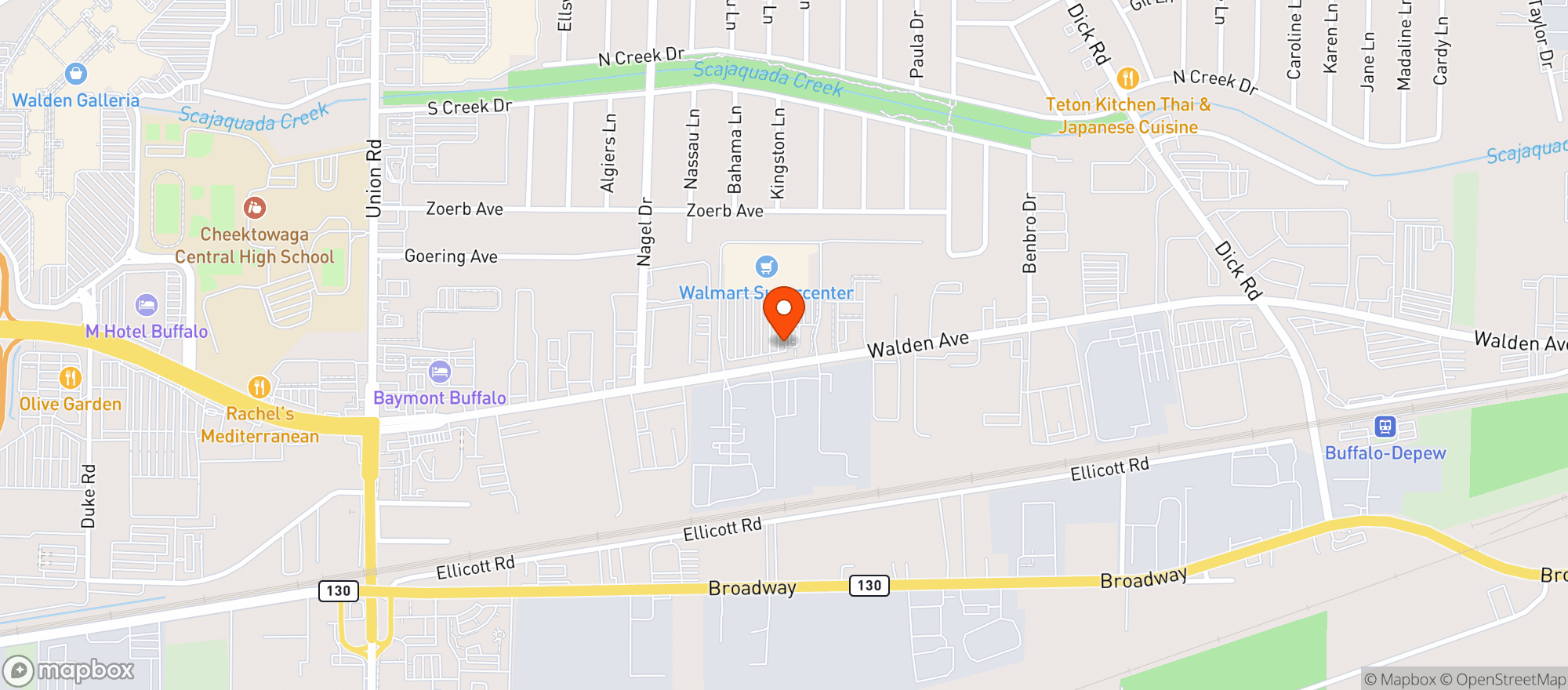 Map showing Walmart Supercenter #2586