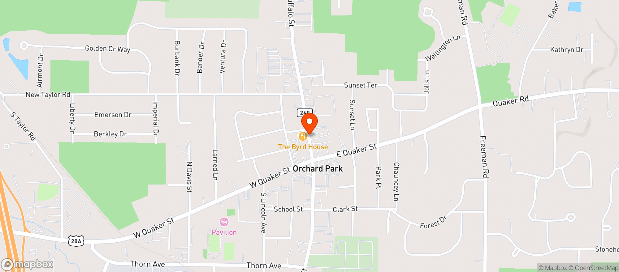 Map showing Fattey Beer Company - Orch Pk